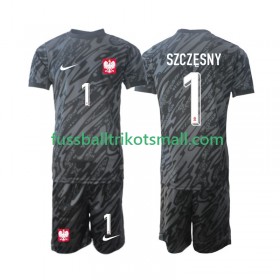 Fußballtrikots Polen Szczesny 1 Torwart Kinder 2024 Kurzarm Auswärts-trikot kaufen